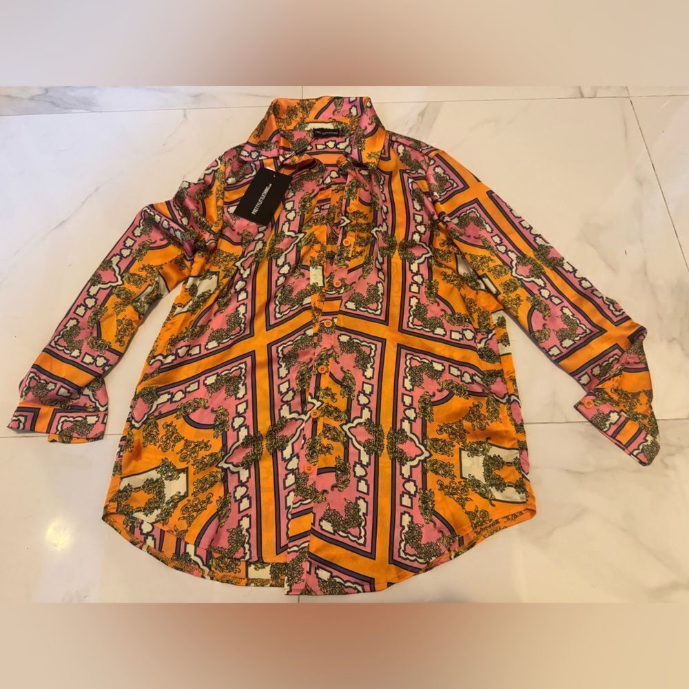 Oversized silk shirt #20